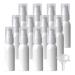 ZEOABSY 12 Pieces 30 ml White Lotion Bottles with White Pump 30ml Empty PET Plastic Lotion Pump Bottle Cosmetic Gel Travel Container for Cosmetic Make up Cleaning + 2 x Funnel Green 30ml