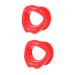 2 Pcs Silicone Lips Mouth Stretcher Mouth Muscle Massager Mouth Slimmer Trainer Face 1 count (Pack of 1) Red 2 Pieces