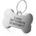 LYL Premium Engraved Personalised Pet Dog Cat Name ID Stainless Steel Tag Collar (L Bone) L (Pack of 1) Bone - Buy Online on GoSupps.com