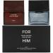 Zara For Him Red + For Him Black Men's Cologne Fragrance Spray Set of Two EDP Eau De Parfum 2x 50 ML (1.7 FL. OZ)
