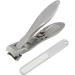 Adult fingernail clippers nail clippers nail clippers nail clippers with wide jaw opening and nail file for men and women fingernail clippers made of stainless steel Silver - Buy Online on GoSupps.com