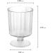 Party Essentials Plastic 5 oz Wine Glasses - 10-Count Clear Stemware - Buy Online on GoSupps.com