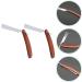 2PC Vintage Folding Straight Shaver - Manual Barber Razor with Wooden Handle for Classic Shaving - Buy Online on GoSupps.com