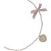 OralGos Camellia Heart Pendant Choker - Adjustable Pearls Clavicle Chain with Bow | Stylish Feminine Rose Necklace - Shop Internationally - Buy Online on GoSupps.com