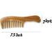 MABSSI Wide Tooth Natural Sandalwood Hair Comb- No Static Wooden Detangling Comb with Smooth Handle for Thick Curly Wavy Hair - Buy Online on GoSupps.com