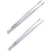 Supvox Stamp Tweezers for Philately - 2 Pieces Silver Tool for Stamp Collectors | International Shipping Available - Buy Online on GoSupps.com