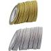 20 Rolls Laser Gold Silver Glitter Nail Art Striping Tape Lines Width 1mm-Striping Tape for Nail Art-Nail Striping Tape Foil-Nail Striping Tape Thick-Nail Striping Tape with Dispenser-Self-Adhesive DIY Nail Art Tape Mix color - Buy Online on GoSupps.com
