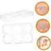 Angoily 2pcs Plastic Egg Racks Eggs Fridge Egg Holder Refrigerator Egg Stands Egg Tray Side Door - Buy Online on GoSupps.com