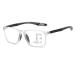 Progressive Multifocus Reading Glasses for Men Women Flexible Sports Glasses Anti blue Light Computer Readers(Couleur:Clear Grandeur:0.0x)