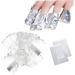  minkissy 200 Pieces Nail Polish Remover Wraps Aluminium Nail Wraps Nail Art Foil Wraps Gel Remover Film Manicure - Buy Online on GoSupps.com