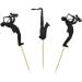 Morndew 24 PCS Black Glitter Saxophone and Player Cupcake Toppers for Kids Music Themed Party Children Birthday Party Baby Shower Wedding Party Decorations - Buy Online on GoSupps.com