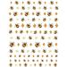 2Pcs Bees Cartoon 3D Nail Decals - Small Fresh Yellow Flower Bee Nail Stickers for Summer Nail Art - Manicure Accessories for Acrylic Nails - Buy Online on GoSupps.com