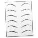 Beavorty 15 Sheets Eyebrow Microblading Makeup Practice Skin Silicone Eyebrow Practice Skin Eyebrows - Buy Online on GoSupps.com