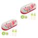 Solustrie 2 sentences Double -lod -like glasses case lentils pink sunglasses mirror film mirror film contacts accessories practical contact holder manual travel kit storage box solution solution