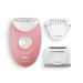 Braun Silk- pil 3 Beauty set epilator women for hair removal attachments for razors trimmer and massage for body 3-440 flamingo/white