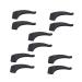 Lurrose glasses 5 pairs of glasses strap holder glasses accessories slip-resistant glasses ears Comfortable headphones silicone-glassed ear pads glasses slipproofed ear pads slipproof upholstery black 3.6x1.6cm