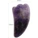 Facial Rollers Acupoint Amethyst GuaSha Board Purple Jade Stone Colorful Stripe Body Facial Eye Scraper Plate Massage-horn no box - Buy Online on GoSupps.com