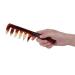 Retro Hairstyle Comb Men's Wide Teeth Resin Comb Anti-static Suitable for Salon and Home Use (2 wide tooth handle models)