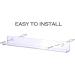 Sooyee 6 Pack Wall Mounted Nail Polish Organizer | Clear Acrylic Rack for 66-90 Bottles | Paint & Essential Oil Shelf Display - Buy Online on GoSupps.com