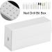 YUYTE Nail Drill Holder Nail Drill Storage Box Dustproof Stand Displayer Organizer Container 30 Holes for Beauty Salon and Household (No Drill) - Buy Online on GoSupps.com