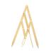 FOMIYES 2 Pcs Second Generation Scale Makeup Tools Eyebrow Pencils Eyebrow Measurement Tool Eyebrow Shape 25x5x0.6cmx2pcs Goldenx2pcs