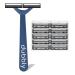 Dubbly Dual Headed Razor + 10pk of Blades Safely cut your shave time in HALF with none of the irritation or razor burn. Because 2 Heads are Better than 1.