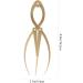 Mipcase 1pc Eyebrow Positioning Ruler Makeup Stamp Eyebrow Tools Eyebrow Ruler Tool Template Ruler Shaping 16.5x5.4cm Golden - Buy Online on GoSupps.com