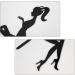 Uinfhyknd Pack of 6 High Heel Girls Birthday Cake Decoration Cake Toppers (Black) - Buy Online on GoSupps.com