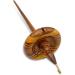 Premium Artisan Top Whorl Drop Spindle for Hand Spinning - 11 Shaft | 3.25 Whorl Diameter | Multi-Wood Satin Finish - Buy Online on GoSupps.com