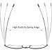 MMOWW Foldable Reading Glasses for Men & Women - Telescopic Pole Anti Blue Light Zipper Key Trailer - Black + Blue +2.0 Strength - Buy Online on GoSupps.com