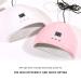 UV LED Nail Dryer 36W Portable USB Gel Nail Lamp with Timing Functions & LCD Display for Home & Salon Manicure/Pedicure | White - Buy Online on GoSupps.com