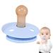 Virtcooy 5-Piece Silicone Pacifiers Set for Infants - Natural Rubber Newborn Pacifiers with Large Air Holes - Ideal for Teething - Blue - Buy Online on GoSupps.com