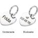 Personalized Heart Pendant for Dogs & Cats | Engraved Name Tag - Perfect Pet Gift for All Collars (Silver) - Buy Online on GoSupps.com