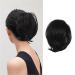 BARSDAR HAARDIE HAIR Extensions Hair-Knoten-Horse-Horse-Extension straight synthetic hair part short ponytail rolls hair jewelry simply scrunching for women 1b# black.20cm 1b# black
