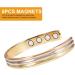 YINOX Tri Tone Pure Copper Magnetic Bracelets for Arthritis | 8 Magnets | Perfect Gift for Men & Women | Valentine's Day Edition - Buy Online on GoSupps.com