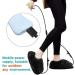 USB Heated Foot Warmers - Plush Electrical Heating Slippers & Boots for Winter | Warm Shoes for Men & Women (Black) - Buy Online on GoSupps.com