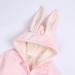 Kids Tales Newborn Baby Winter Rabbit Ear Hooded Romper 3-6 Months - Thick Fleece, Cute & Warm - Buy Online on GoSupps.com