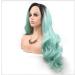 BGHJUE Synthetic Hair Wig with Natural Bangs & Pixie Cut - Fluffy Green Highlights for Women | International Shipping - Buy Online on GoSupps.com