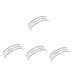 POPETPOP POPETPOP 4 Pcs Eyebrow Ruler Eyebrow Stencil Eyebrow Mapping Reusable Eyebrow Ruler Microblading Eyebrow Stamp 200mg Eyeliner Ruler Eyebrow Pencil Protractor