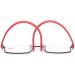 Kokobin Ultra-Light TR90 Reading Glasses | Half-Gap Metal Frame | +2.75 Diopters | Stylish Red | Includes Glasses Case for Men & Women - Buy Online on GoSupps.com