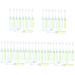 GLEAVI 50pcs Portable Toothbrush Cleaning Brush Soft Brush Wire Small Toothbrush Travel Disposable
