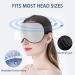 Townssilk 2-Piece 100% Silk Sleep Mask Set with Adjustable Strap - Black and Silver Eye Mask Combo - Buy Online on GoSupps.com