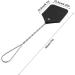 Leather Fly Swatter with Long Durable Metal Handle Indoor Outdoor Swatter Swatter Swatter Heavy Duty Swatter Large Leather for Flies Bees Black - Buy Online on GoSupps.com
