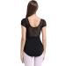 ModLatBal Short Sleeve Black Lace Leotard for Women & Girls - Medium - Buy Online on GoSupps.com