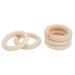 Buy 5pcs Wooden Teether Circles - Smooth Unfinished 50MM DIY Teething Rings & Jewelry Connectors for Crafts - International Shipping Available - Buy Online on GoSupps.com