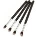 PLAFOPE 4pcs Set Eye Make-up Brush Kit Makeup Tool Eye Shadow Brushes Theive Cosmetics Lip Scruber Black - Buy Online on GoSupps.com