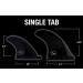 Ho Stevie! Fiberglass Reinforced Polymer Quad Surfboard Fins - Enhanced Performance and Durability | Includes Fin Bag, Screws, Wax Comb and Fin Key | Black Twin Tab - Buy Online on GoSupps.com