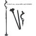 Elderly Cane Multifunction Walking Stick Trekking Poles Telescopic Fold Crutches Hiking Stick Crutch Elderly Metal Stick Walking Cane Outdoor for Arthritis Sen - Buy Online on GoSupps.com