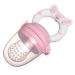 Baby Food Feeder Pacifier/Baby Fruit Feeder. Best Baby Teething Toys  BPA Free Silicone Feeder and Teether for Baby Teething Relief. (Pink)
