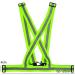 Adjustable High Visibility Reflector Vest for Biking & Jogging | Safety Vest with Strap Bracelet for Men & Women - Buy Online on GoSupps.com